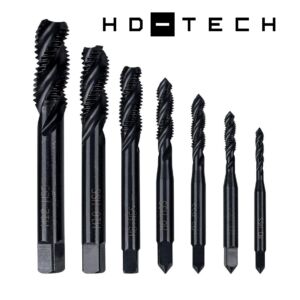 Kierretappisarja pohja / läpi M3-M12 7-osaa HD-TECH