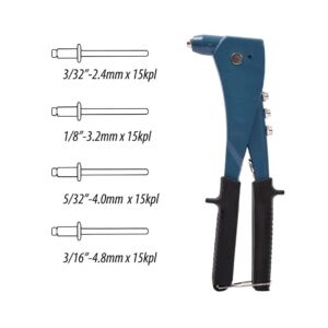 Popniittipihdit + niitit 60kpl Finbullet