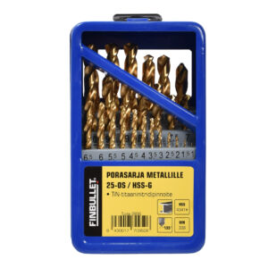 Porasarja 1-13 mm 25-os HSS-G TIN Finbullet