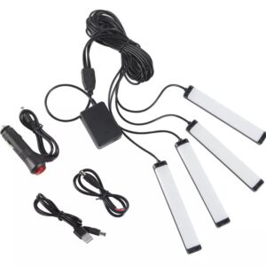 LED-NAUHA 4kpl RGB, USB, ääniohjaus 12v / USB 5V