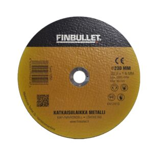 Katkaisulaikka 230 x 1.6 x 22mm Finbullet
