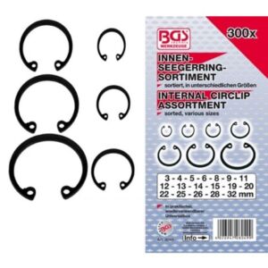 Reikävarmistinlajitelma DIN472 3-32mm 300-os BGS-8049