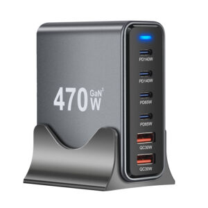 Latausasema 470w GAN3 4 x USB-C & 2 x USB-A