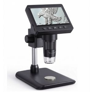 Digitaalinen mikroskooppi 4,3'' IPS näytöllä 50-1000 x suurennos