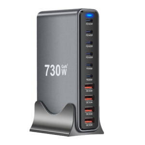 Latausasema 730w GAN3 6 x USB-C & 4 x USB-A